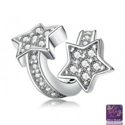 Shooting Stars CZ Charm